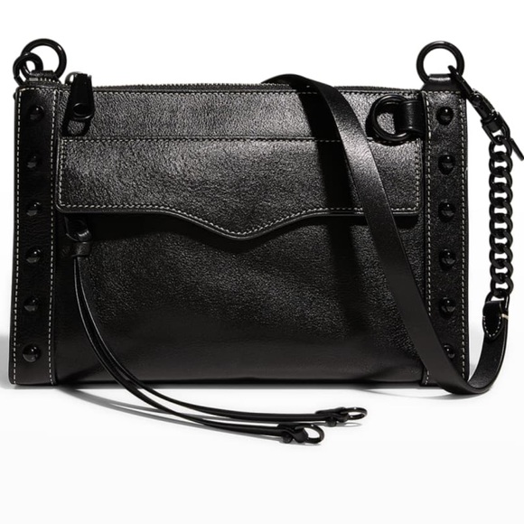 Rebecca Minkoff Handbags - REBECCA MINKOFF MAB Studded Leather Crossbody Purse Bag Women’s Black NEW